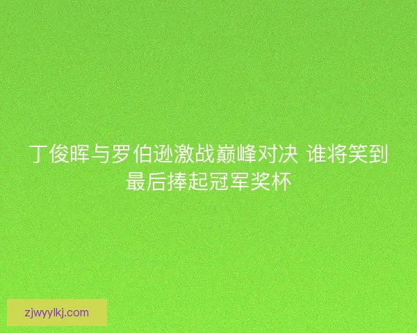丁俊晖与罗伯逊激战巅峰对决 谁将笑到最后捧起冠军奖杯